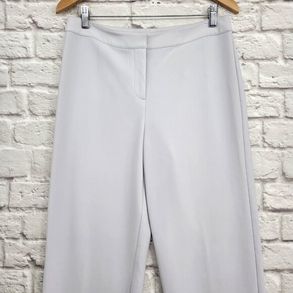 ST. JOHN Light Grey Gray Dress Pants Size 8 Business - Picture 2 of 13